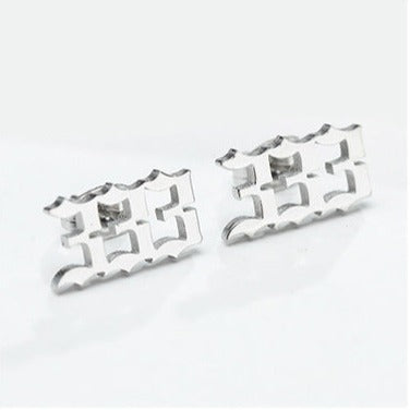 Tiny Angel Number Earrings
