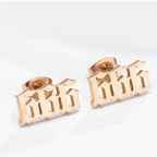 Tiny Angel Number Earrings