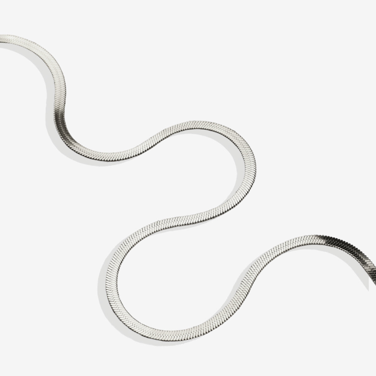 Herringbone Gold Chain Necklace