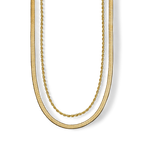 Herringbone + Rope Chain Set