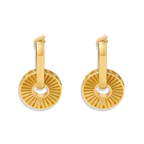 Gold Burst Drop Earrings