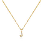 Pavé Uppercase Initial Necklace