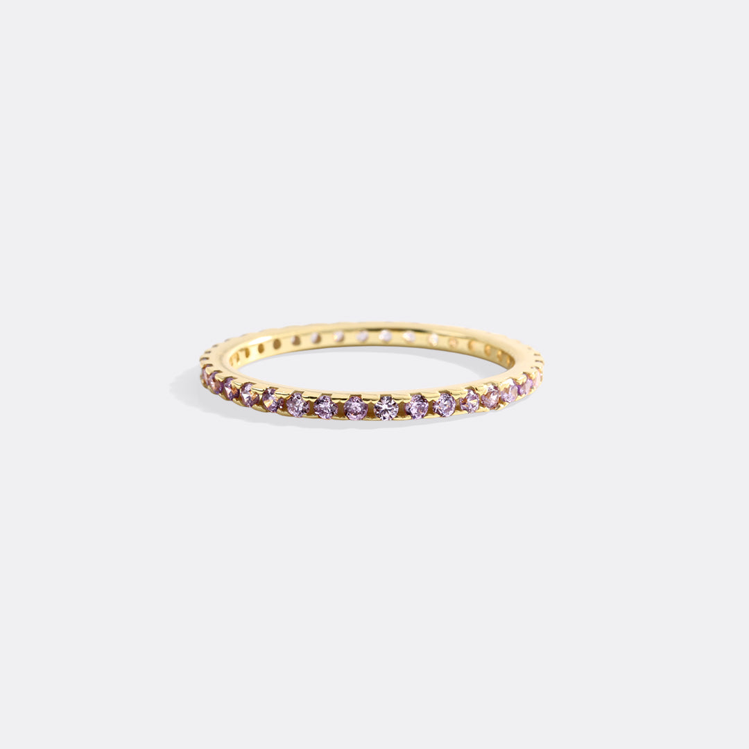 June Birthstone Eternity Stacking Ring