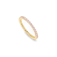 June Birthstone Eternity Stacking Ring