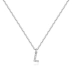 Pavé Uppercase Initial Necklace