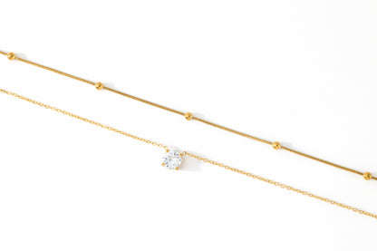 Layered Double Chain Necklace