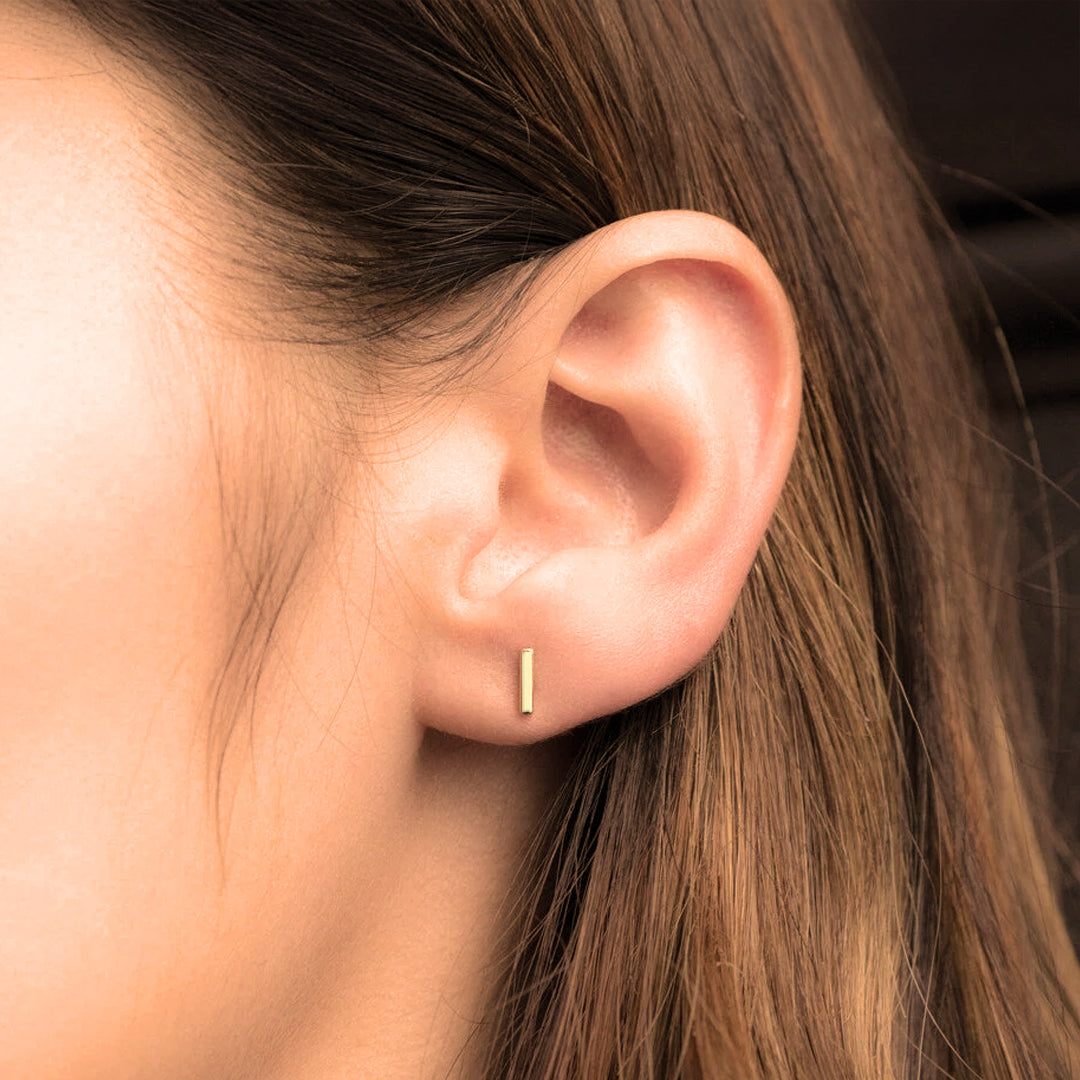 Little Bar Sleeper Flatback Earrings | 16g