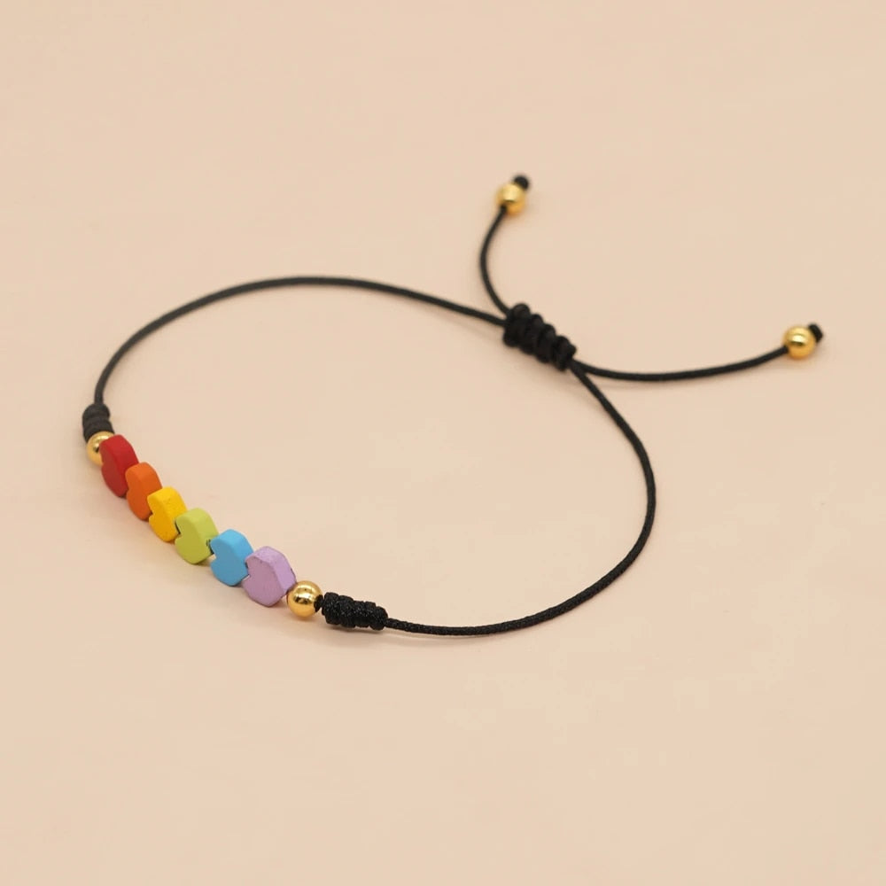 Love Is Love Adjustable Heart Bracelet