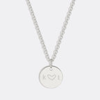 Love Disc Initial Necklace