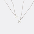 Love Disc Initial Necklace
