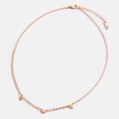 One Heart Initial Necklace