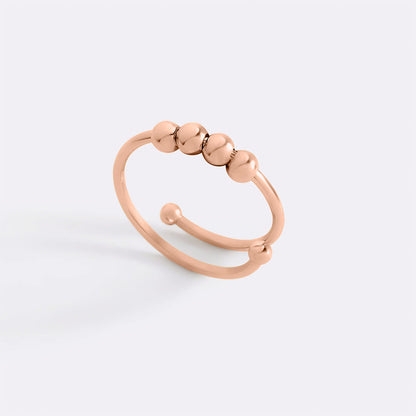 Adjustable Beaded Fidget Ring