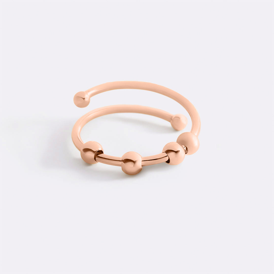 Adjustable Beaded Fidget Ring