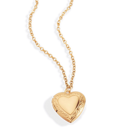Personalized Heart Locket Necklace