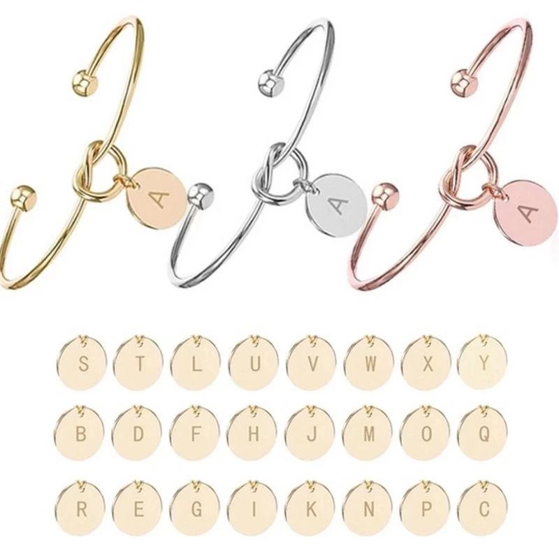 Personalized Tie the Knot Bracelet • Bridesmaid Gift Bracelet
