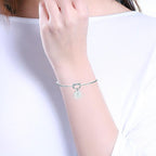 Personalized Tie the Knot Bracelet • Bridesmaid Gift Bracelet