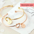 Personalized Tie the Knot Bracelet • Bridesmaid Gift Bracelet