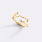 Custom Name Birthstone Ring