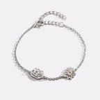 Personalized Birth Flower Charm Bracelet