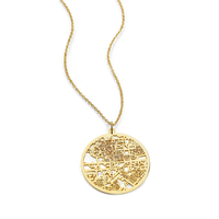 Custom Map Pendant Necklace