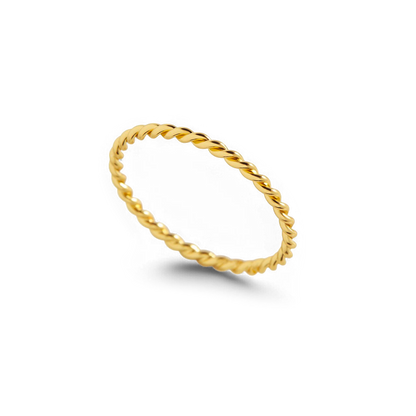 Dainty Braided Stacking Ring
