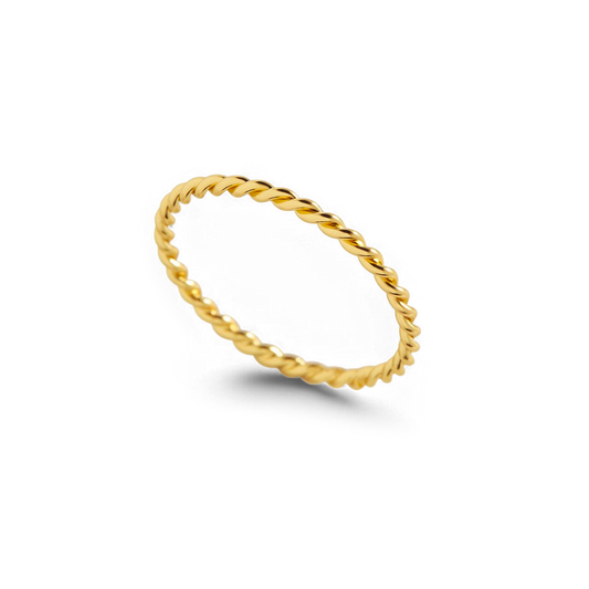 Dainty Braided Stacking Ring