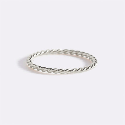 Dainty Braided Stacking Ring