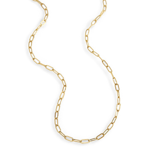 Thin Paperclip Necklace