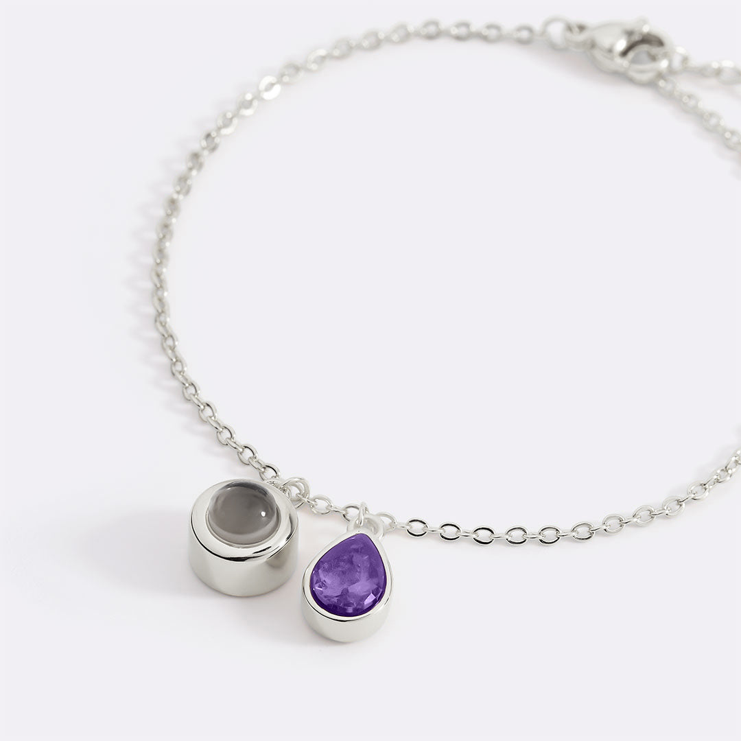 Birthstone Photo Bracelet