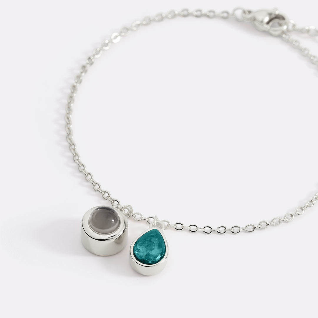 Birthstone Photo Bracelet