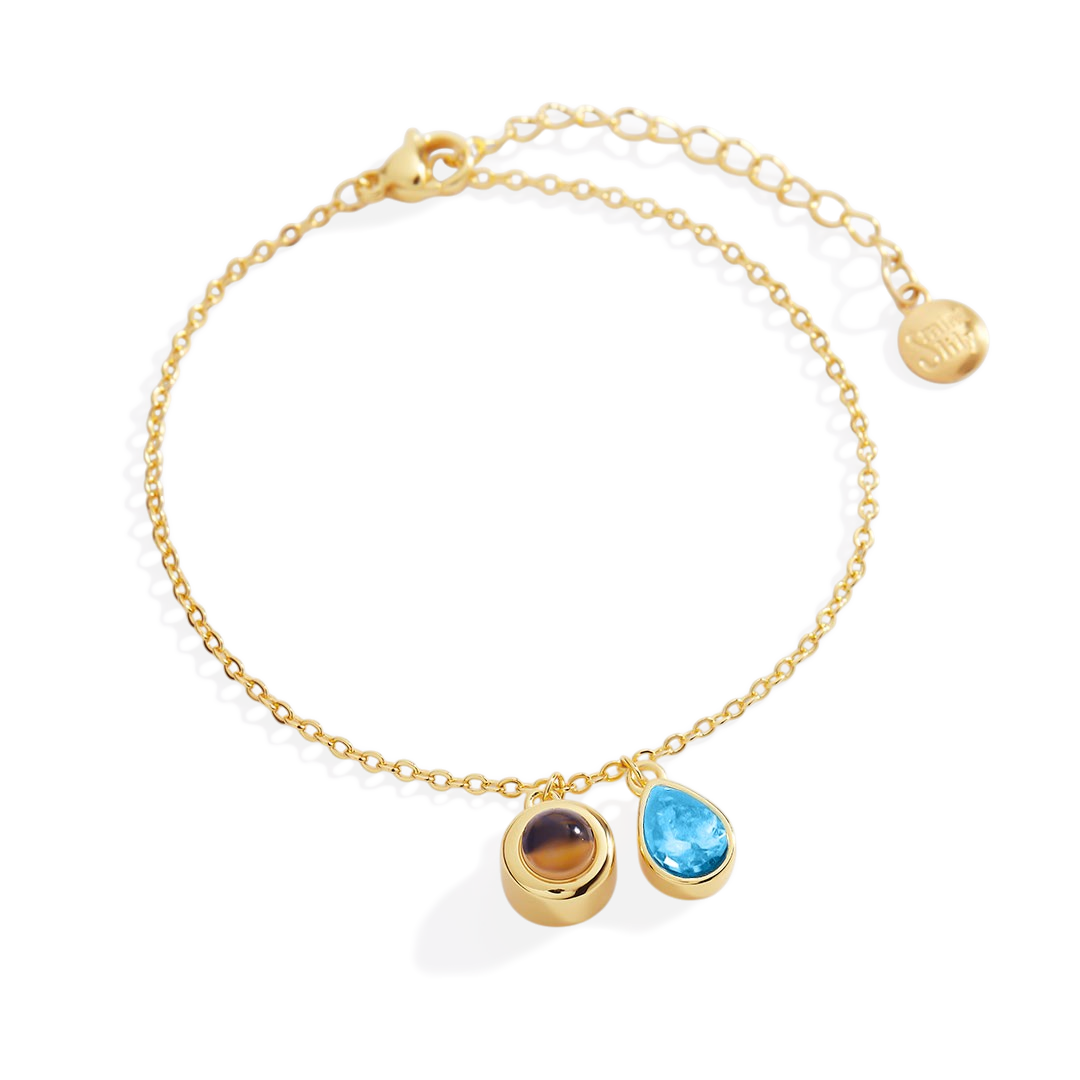 Birthstone Photo Bracelet
