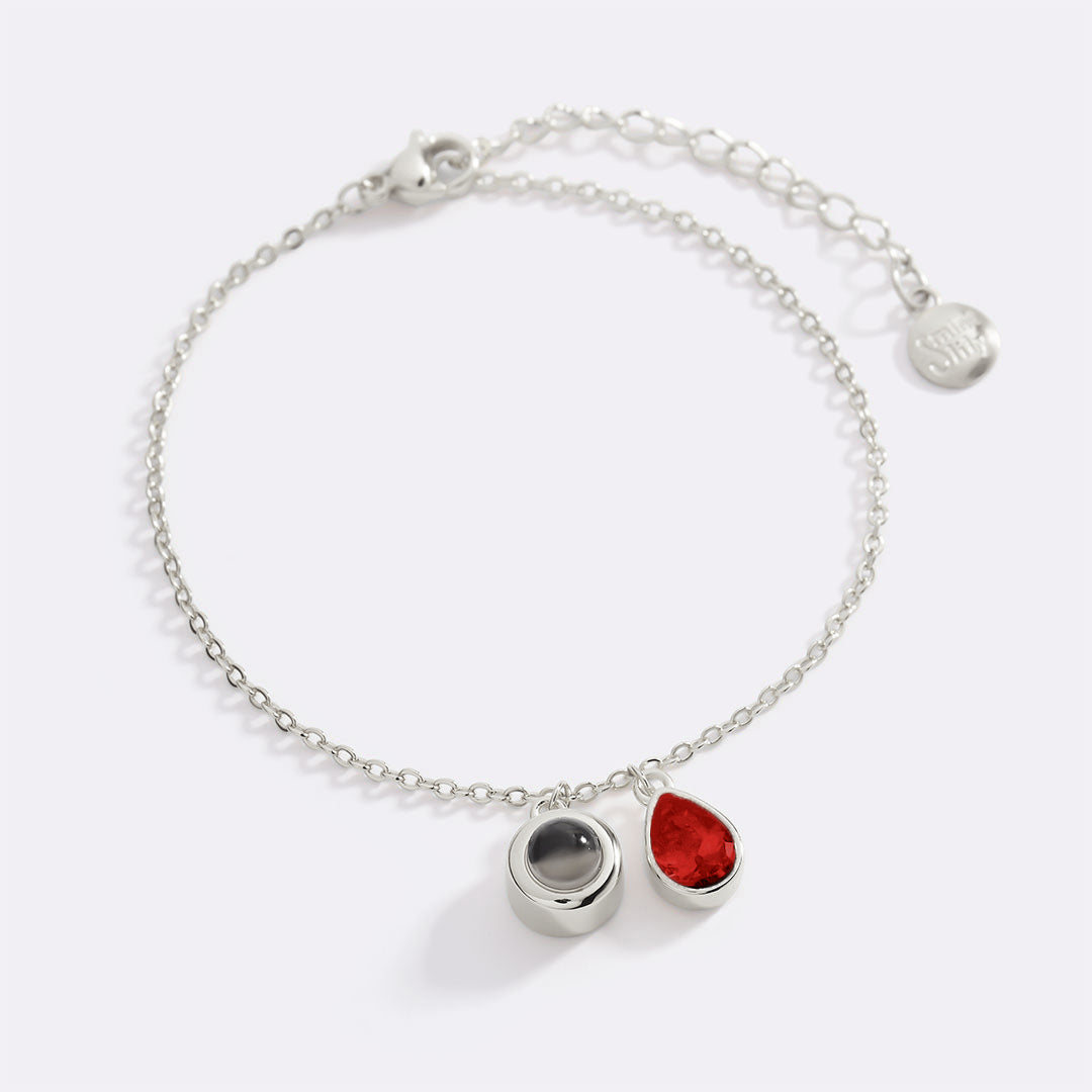 Birthstone Photo Bracelet