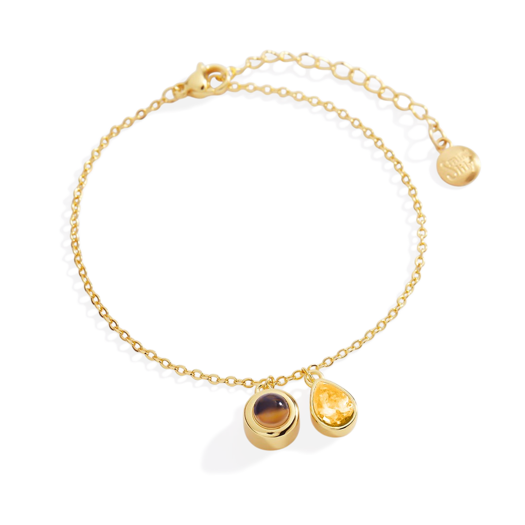 Birthstone Photo Bracelet