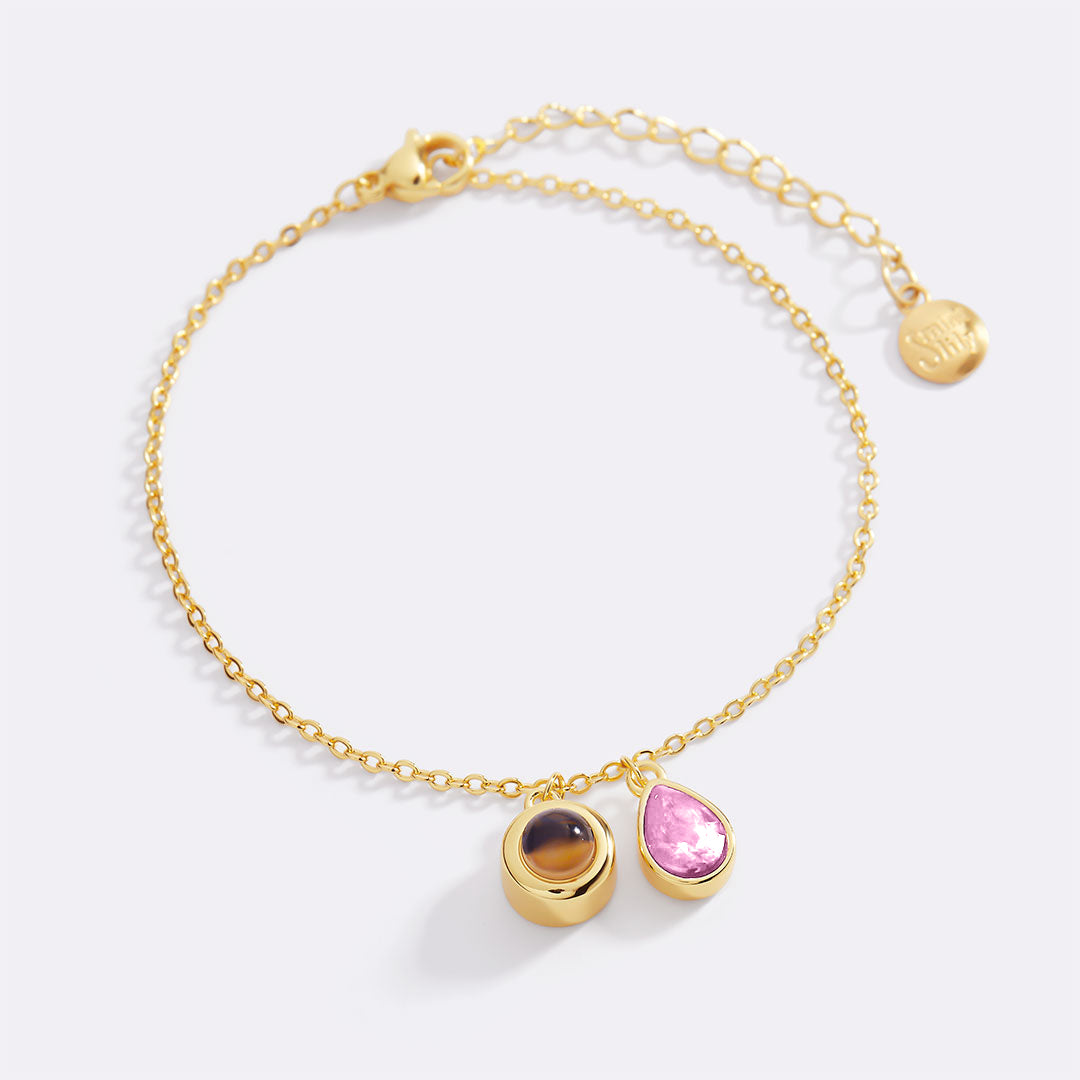 Birthstone Photo Bracelet