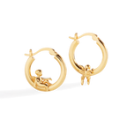 Cherub Gold Hoops