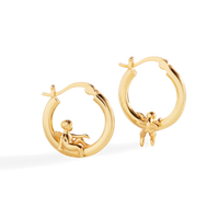 Cherub Gold Hoops
