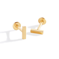 Little Bar Sleeper Flatback Earrings | 16g