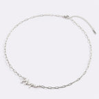 Fairy Name Necklace with Paperclip Chain