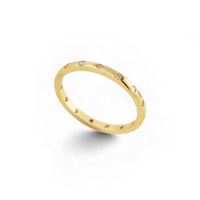 Bezel-Set Tiny Stacking Ring