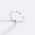 Bezel-Set Tiny Stacking Ring