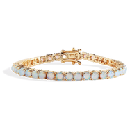 Blue Opal Tennis Bracelet