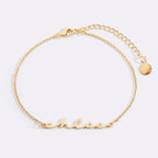 Dainty Script Name Bracelet