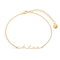 Dainty Script Name Bracelet