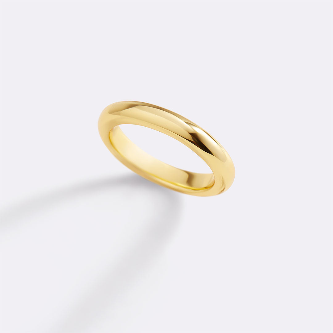 Half Round Band Stacking Ring