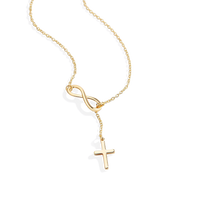 Infinity Cross Pendant Necklace