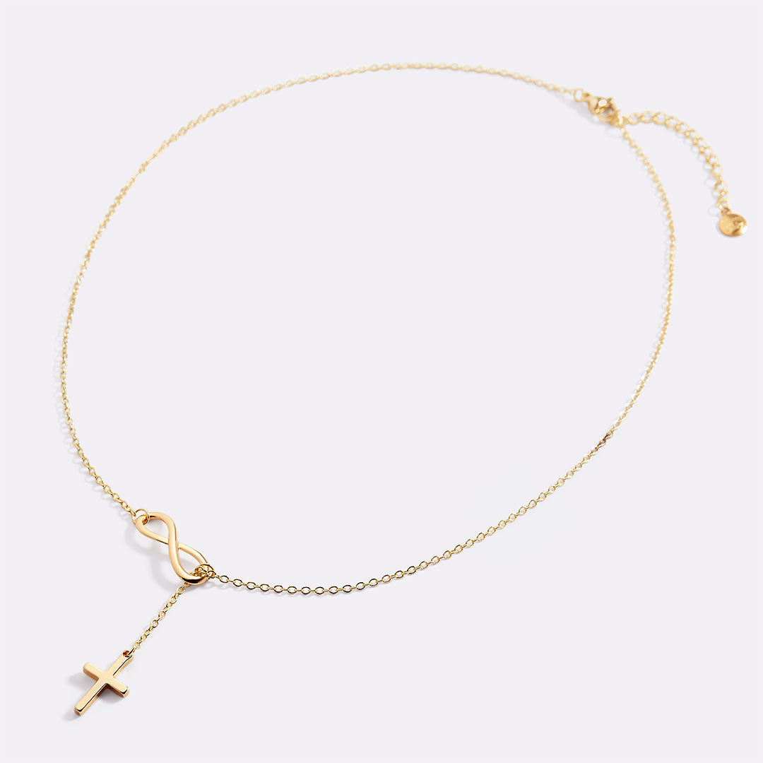 Infinity Cross Pendant Necklace