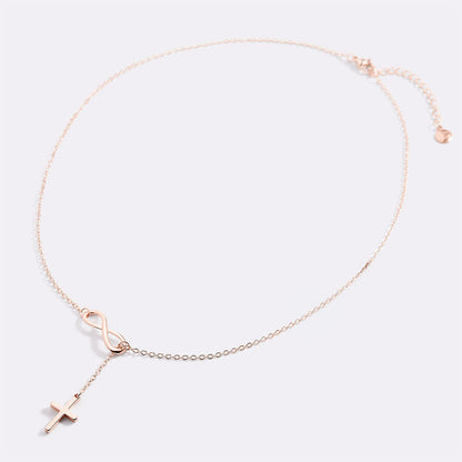 Infinity Cross Pendant Necklace