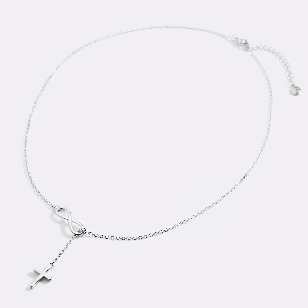 Infinity Cross Pendant Necklace