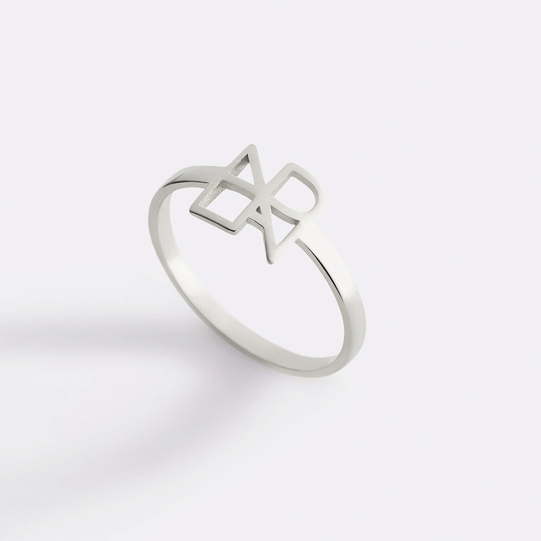 Monogram Name Ring