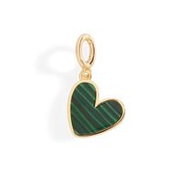 Natural Stone Heart Charm